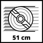 EINHELL – GC-PM 51/3 S HW-E Towed petrol lawn mower 51 cm 170 cc 2.7kW 1800m² - Image 11