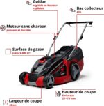 EINHELL – GE-CM 43 Li M Kit (2×4.0Ah) Cordless lawn mower 43 cm 600m² - Image 3