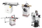 JET – Conjunto de 4 máquinas profissionais: RDJ310-T – Fresadora-plaina – JWS34KX-T – Fresadora – JTS600X-T – Serra – JCDC-15 – Aspirador ciclónico