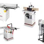 JET – Conjunto de 4 máquinas profissionais: RDJ310-T – Fresadora-plaina – JWS34KX-T – Fresadora – JTS600X-T – Serra – JCDC-15 – Aspirador ciclónico