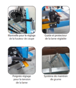 LEMAN – SAG400 – Serra elétrica móvel compacta 230 V – Diâmetro do tronco 400 mm – Potência 2200 W - Image 7