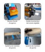 LEMAN – SAG660 – Serra térmica para troncos – Diâmetro do tronco: 660 mm – Potência: 11 000 W - Image 3