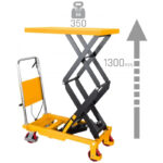 Mesa elevatória móvel de tesoura dupla, 350 kg, 1300 mm - Image 2