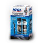 Kit de manutenção Igol para correntes de motociclos e quads Igol