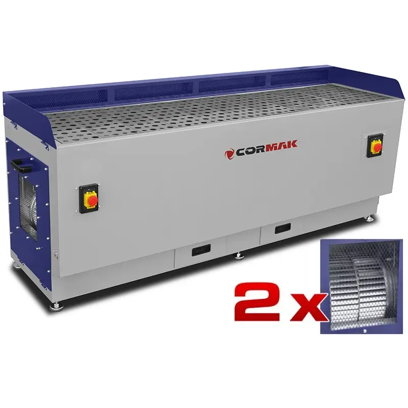 table-aspirante-pour-le-soudage-mobile-dt2000m.webp CORMAK – DT2000M Mesa de sucção para peças de madeira e metal – 2 x 1000 W (S6) 230 V - Image 1
