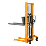 Empilhador manual com capacidade de carga de 1000 kg – Altura de elevação de 1600 mm, garfos ajustáveis - Image 3