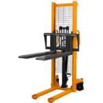 Empilhador manual com capacidade de carga de 1000 kg – Altura de elevação de 1600 mm, garfos ajustáveis - Image 2
